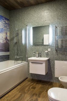 Art Nouveau banyo aynası ışıkları