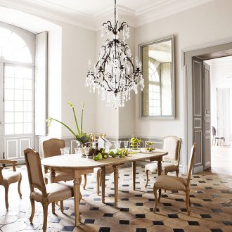 French style beige dining room furniture