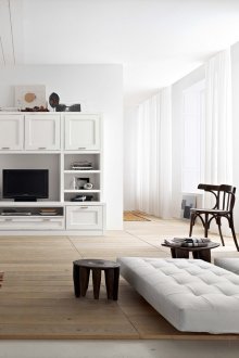 Modern living room in bright colors
