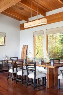 Salle à manger de style chalet