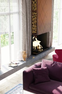 Jugendstil Gips Dekor