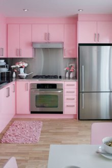 Pembe Gri Mutfak Seti