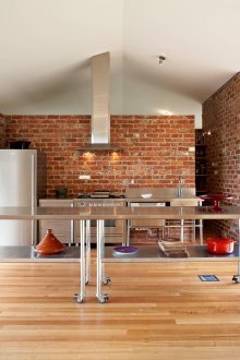 Büyük sıradışı loft tarzı mutfak