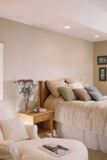 Beige and white cozy bedroom