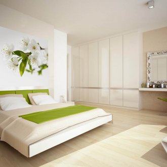 Wallpaper cabinet decor