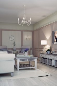 Provence tarzında güzel oturma odası mobilyaları