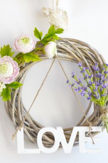 Provence dekoratif çelenk