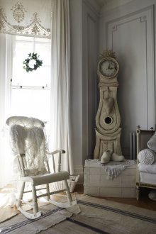 Shabby Chic Oturma Odası Saati