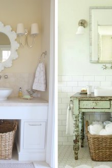 Cozy Shabby Chic banyoları