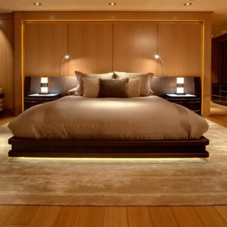 Minimalism perabot bilik tidur kayu