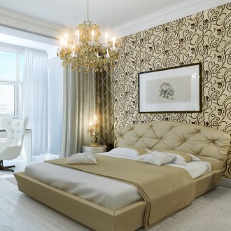 Olive White Classic Schlafzimmer