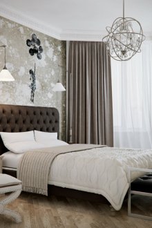 Beige textile in the bedroom