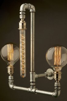 Steampunk duvar lambası