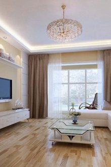Şık bej oturma odası