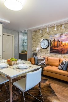 Mutfakta dekoratif tuğla duvar