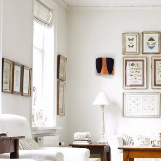 Sala de estar brilhante estilo escandinavo