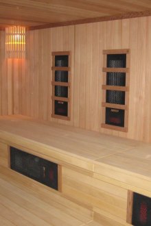 L'intérieur du sauna