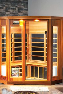 Sauna à l'intérieur de l'appartement