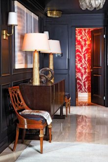 Şık oturma odası art deco