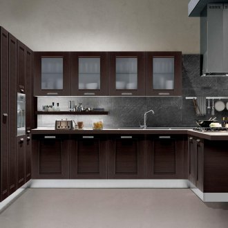Modern wenge mutfak mutfak iç ayarla