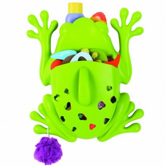 Grenouille pour ranger les jouets des enfants dans la salle de bain