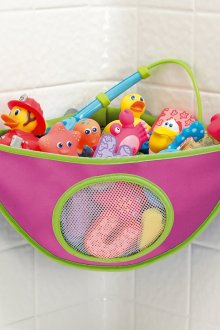 Panier pour ranger les jouets des enfants dans la salle de bain