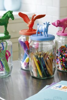 Bocaux de stockage d'outils créatifs
