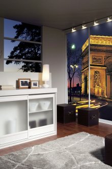 Sliding wardrobe with photo printing