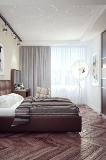 Large fitted wardrobe in the bedroom