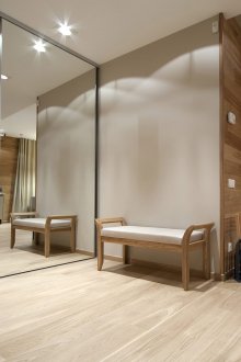 Large built-in wardrobe in the hallway
