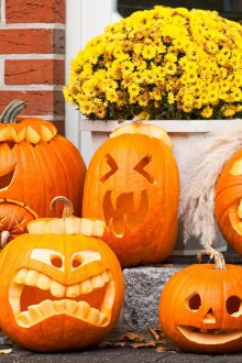 Citrouilles drôles Halloween