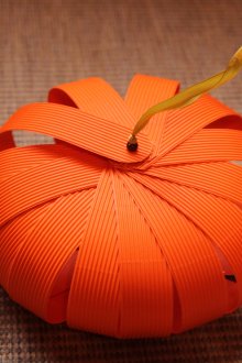 Citrouille d'Halloween avec du papier