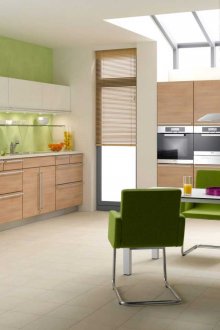 Bej ve Yeşil Feng Shui Mutfağı