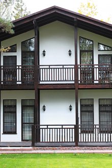Beautiful two-story house in the German style