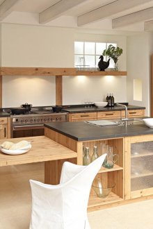 German style island kitchen