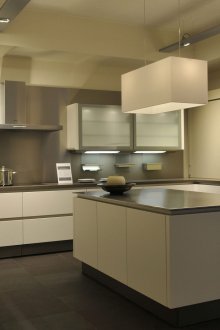 Modern kitchen with a German-style island
