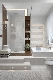 Yüksek teknoloji ürünü banyo aydınlatması