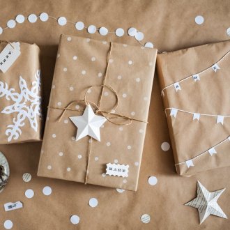 Kraft kağıt hediye paketleme