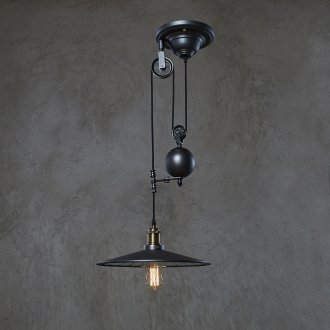 Siyah loft avizenin özgün tasarımı