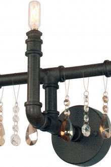 Üç duvar loft siyah duvar lambası