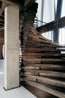 Wendeltreppe im Loft-Stil