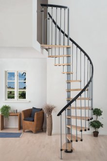 Wendeltreppe im Inneren des Hauses