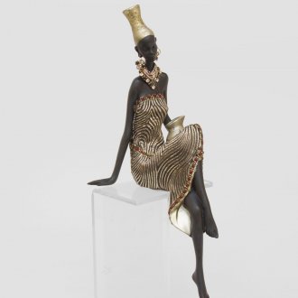 Afrikanische Damenfigur für Hauptdekoration
