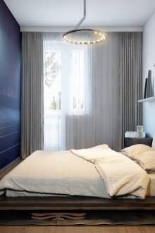 Couleurs blanches, brunes et noires à l'intérieur de la chambre