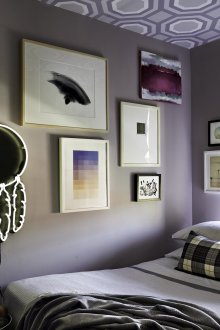 Chambre gris violet