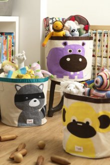 Paniers à jouets en tissu