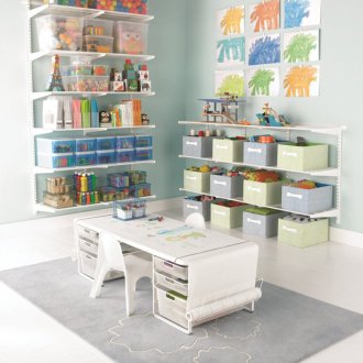 Grand système de rangement pour jouets en pépinière
