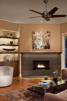 Moroccan tile around the fireplace