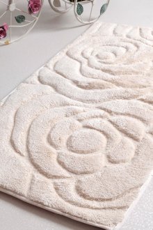 Tappeto da bagno morbido con rose