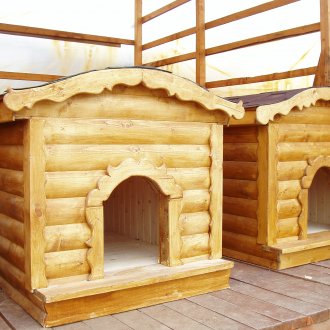 Cabines de chien en bois fantaisie